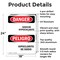 Signmission Sodium Hypochlorite-Hipoclorito De Sodio Danger Sign, Aluminum, 18in W x 24in L, 2PK OS-2PACK-DS-A-1824-VS-2042 - alternate 7